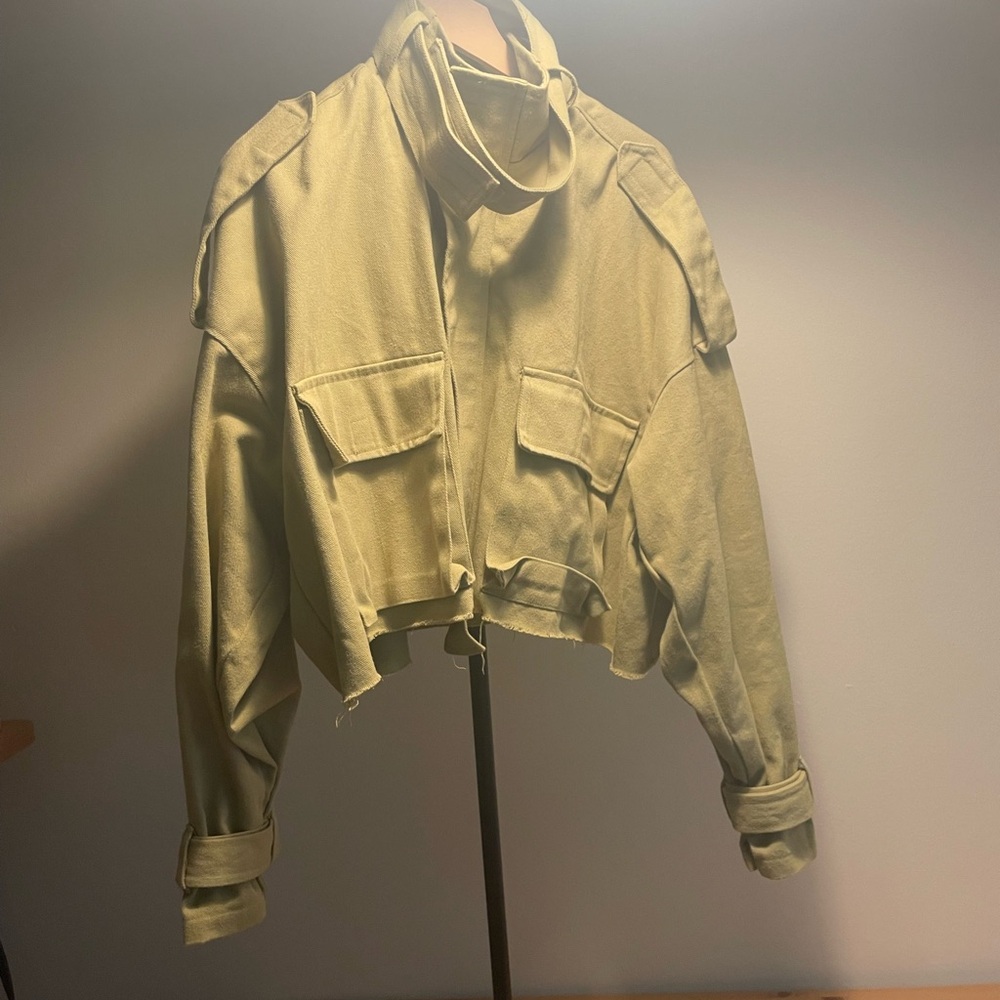 MNML Green Cropped Jacket